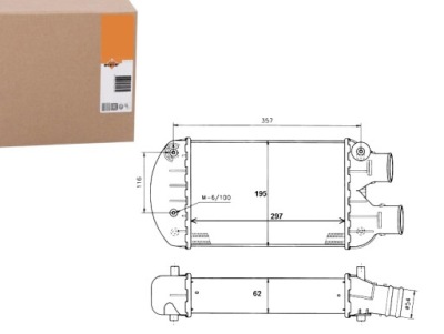 Nrf интеркулер fiat brava 1.9 td 100 s 182.bf фото №1