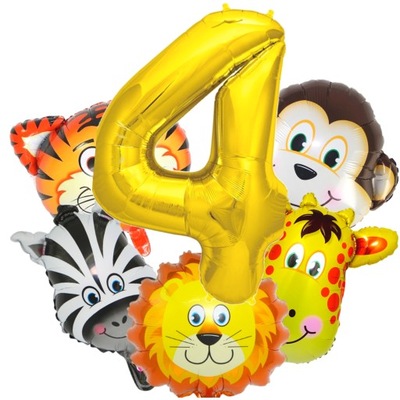 Zestaw balonów Urodziny 4