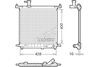 DENSO AUŠINTUVAS VARIKLIO VANDENS NISSAN MICRA IV 1.2 05.10-09.15 