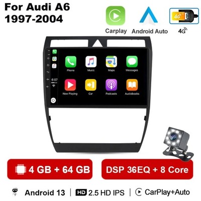 CARPLAY RADIO DE AUTOMÓVIL CON ANDROIDEM GPS PARA AUDI A6 C5 1997-2004 S6 RS6 NAWIGATOR GPS  