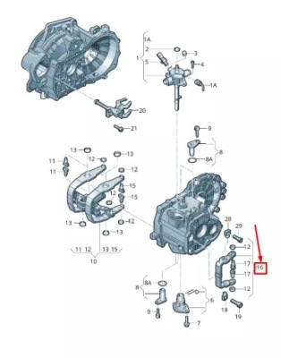 Vw caddy iv sa mk6 5-speed селектор вилка 0a4311562a фото №1