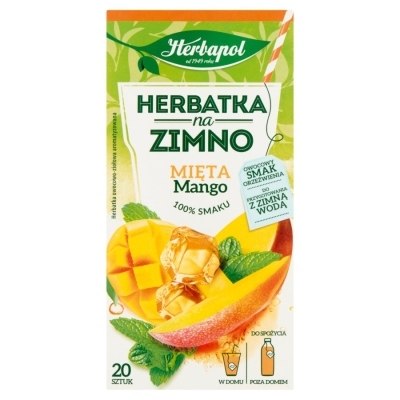 Herbata HERBAPOL na zimno Mięta & Mango (20 sa