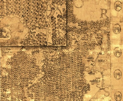 Stara Mapa 04 Górny Śląsk najstarsza mapa gospodarcza Śląsk Pszczyński 1636
