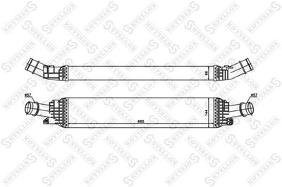 LAIDAS INTERCOOLERA AUDI A4 B8 AVANT 2.0 TDI 08-15 