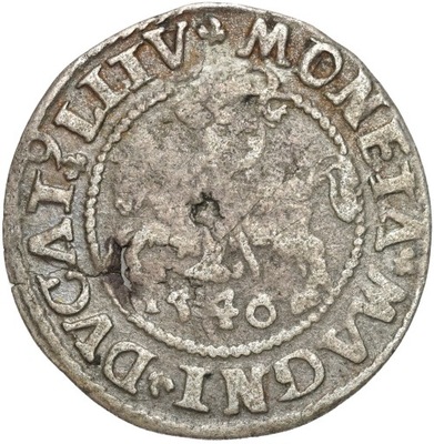 Zygmunt II August. Półgrosz 1546, Wilno – RZADSZY