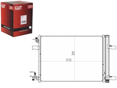Конденсатор конденсатор кондиціонера astra j 1.3cdti 09- hart фото №1
