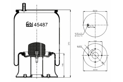 FEBI BILSTEIN ПЫЛЬНИК ПОДВЕСКИ ПНЕВМАТИЧЕСКОЙ ЗАД P MERCEDES ACTROS