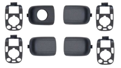 Заглушка ручка замок двері 4 szt do citroen c2 c3 02-09 c3 pluriel 03-10 фото №1