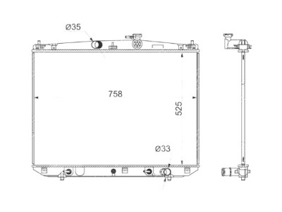 Lexus rx 2015-2019 радиатор 164000p510 фото №1