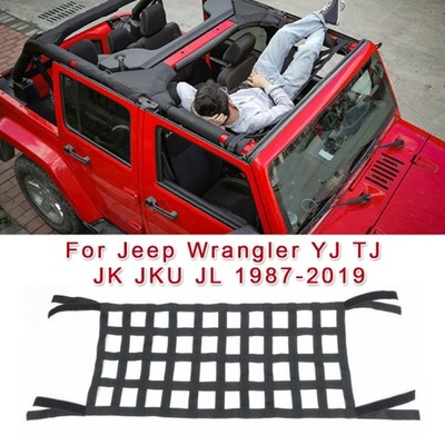 CON RED DE TECHO NEGRA JEEP WRANGLER YJ TJ JK JL  