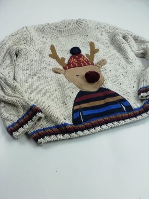 Sweter świąteczny Renifer na wiek 4- 5 lat
