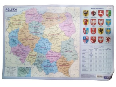 Podkładka Na Biurko - Mapa Polski Demart