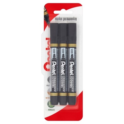 PENTEL MARKER PERMANENTNY N850 ЧЕРНЫЙ 3 ШТУКИ