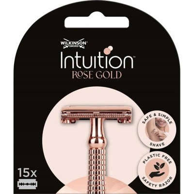 Intuition Rose Gold żyletki do klasycznej maszynki do golenia dla kobiet 15