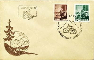 XIII RAJD TATRZAŃSKI 1955 -FDC