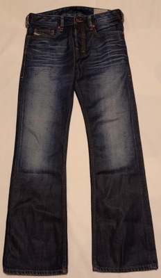 jeansy dżinsy męskie DIESEL W 27 L 30 ZATINY REGULAR BOOTCUT