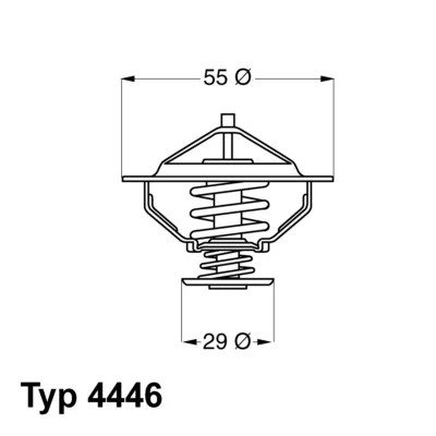 TERMOSTATAS FIAT DUCATO 1.9D TD 98- /WAHLE 4446.83D WAHLER 4446.83D 