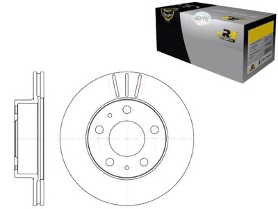 DISCOS DE FRENADO 2 PIEZAS 300X24 V 5-OTW CITROEN JUMPE  