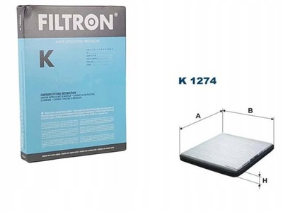 FILTRON FILTRO DE CABINA K1274 CHEVROLET SPARK 24H  