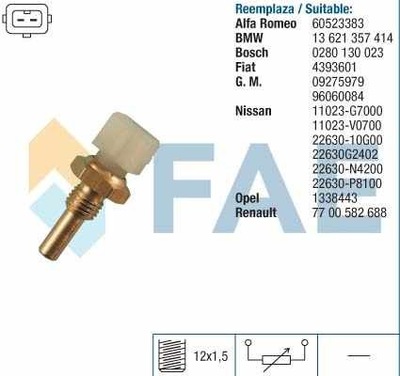 SENSOR TEMPERATURA DE AGUA BMW  