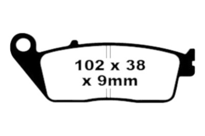 КОЛОДКИ ТОРМОЗНЫЕ EBC SFA 142 HH KAWASAKI J125