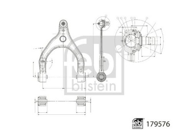 179576 ВАЖІЛЬ FEBI BILSTEIN FEBI BILSTEIN 179576 ВАЖІЛЬ, ПІДВІСКА КОЛЕСА