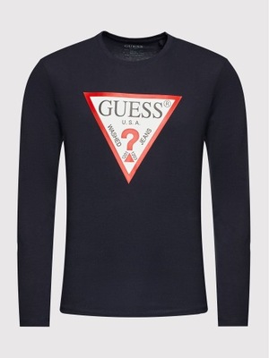 Guess Longsleeve M2YI31 I3Z11 Granatowy Slim Fit