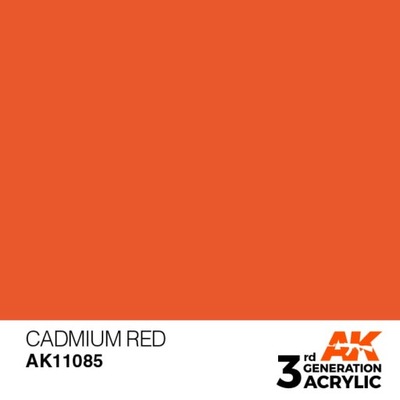 AK INTERACTIVE 11085 Farba akrylowa Cadmium Red 17ml