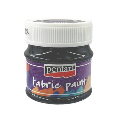 FARBA DO TKANIN czarna 50ml - Pentart