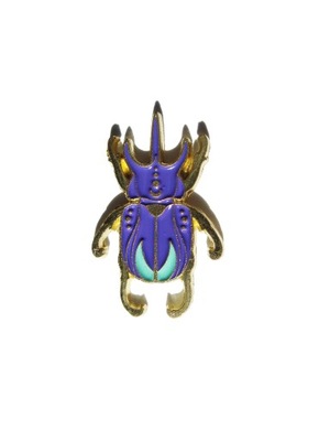 przypinka, broszka, pin, metalowa emaliowana chrząszcz żuk zwierzę