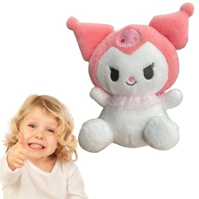 Hello kitty kuromi maskotka, pluszowa maskotka 25 cm kolor różowy