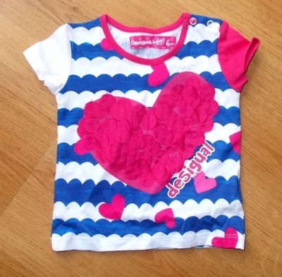 koszulka Desigual baby 6 m serce