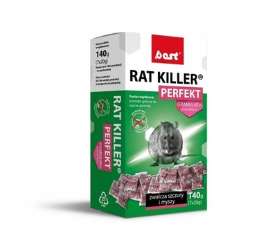 Rat Killer Perfect na Myszy i Szczury 140g Trutka