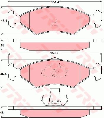 ZAPATAS HAM. FORD P. FIESTA 89-  