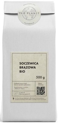 SOCZEWICA BRĄZOWA BIO 500g THE PLANET