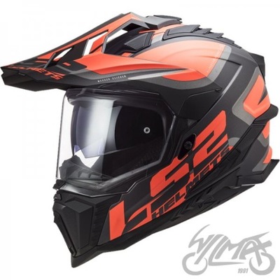 CASCO LS2 MX701 EXPLORER ALTER M. BLACK OR.-06 S  