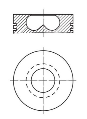 Поршень ursus c360 kpl. mahle 454 17 00 фото №1
