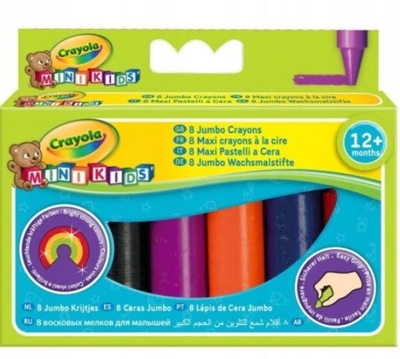 CRAYOLA pierwsze kredki świecowe dla malucha 8szt