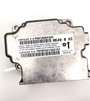 Модуль датчик подушка безпеки jeep chrysler p68186643ac фото №1