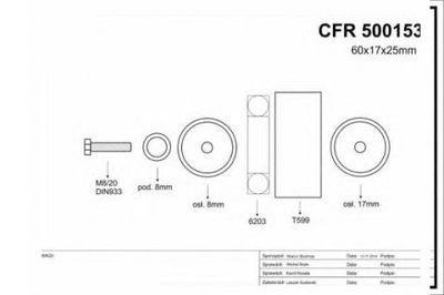 РОЛИК РЕМНЯ CAFFARO 119233042R 8200598966