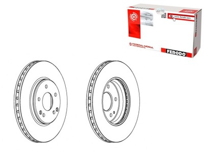 DISCOS DE FRENADO 2SZT. PARTE DELANTERA MERCEDES C CL203 C T-MODEL S203 C W203  