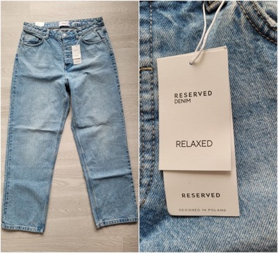 Nowe jeansy męskie spodnie 33 Relaxed Reserved M