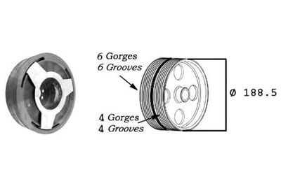 ROUE POULIE D'ARBRE D'ARBRE VILEBREQUIN A4 A6 PASSAT 2.5TDI SAS - milautoparts-fr.ukrlive.com