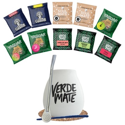 Zestaw Yerba Mate 500g Tykwa Bombilla 10x50g