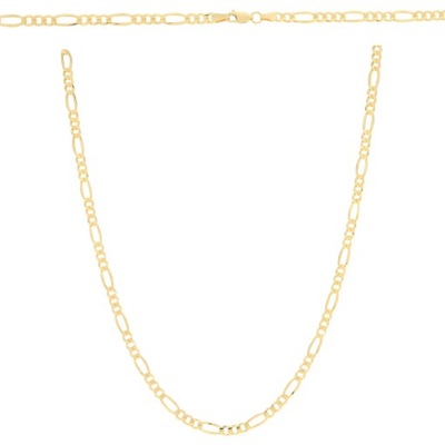 Złoty łańcuszek pełny Figaro 55 cm pr. 585
