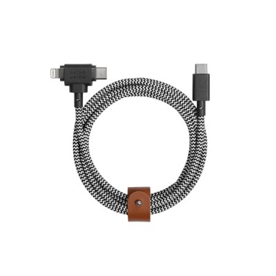 Native Union Belt Cable Duo - kabel USB-C - USB-C / lightning, 1,5 m