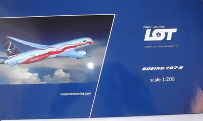 BOEING 787-9 DREAMLINER PLL LOT DUMNI HERPA 1/200