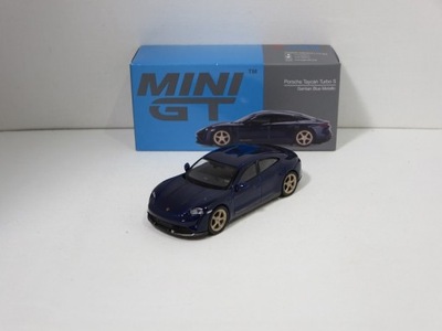 Mini GT 1:64 Porsche Taycan Turbo S LHD blue purple metallic MGT00339L