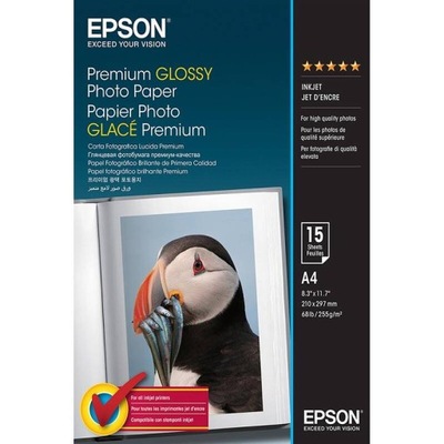 Papier Epson Premium Glossy 255g A4 15 arkuszy 5*