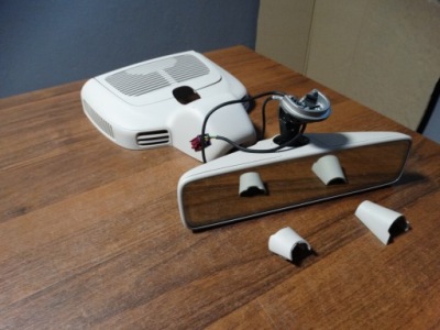 Ideal зеркало заднего вида kpl. mercedes w167 3pin 1 фото №1